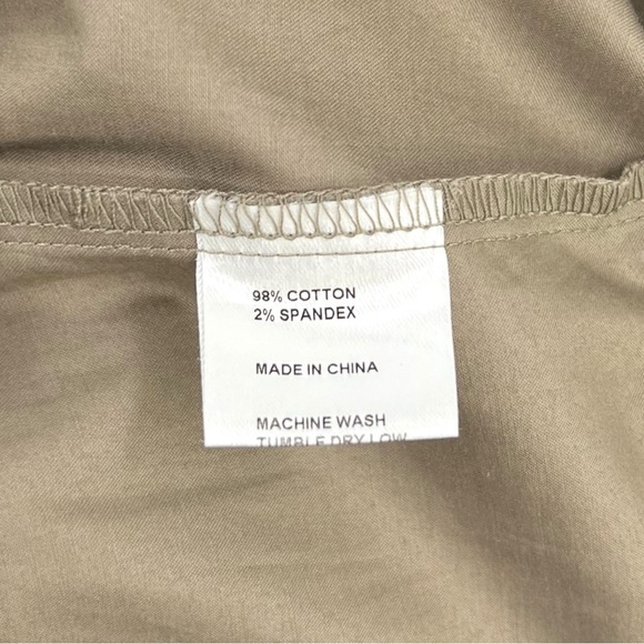 NWT Cynthia Rowley Annabelle Khaki Brown Relaxed Fit Flared Wide Leg Pants - Picture 12 of 14